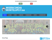 Tablet Screenshot of misericordiamontelupo.it